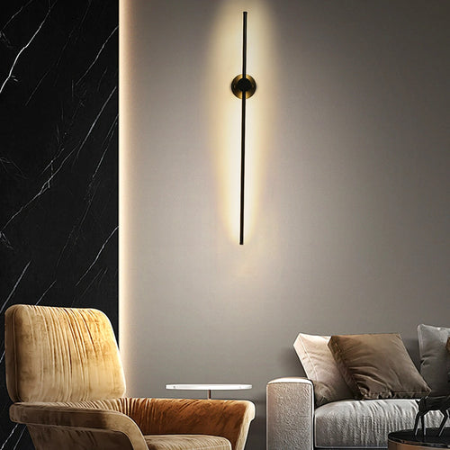100cm Modern Long LED Wall Lamp Outdoor/Indoor Wall Mounted Linear Wall Lamp for Bedroom Livingroom TV Wall Home Simple Fixtures