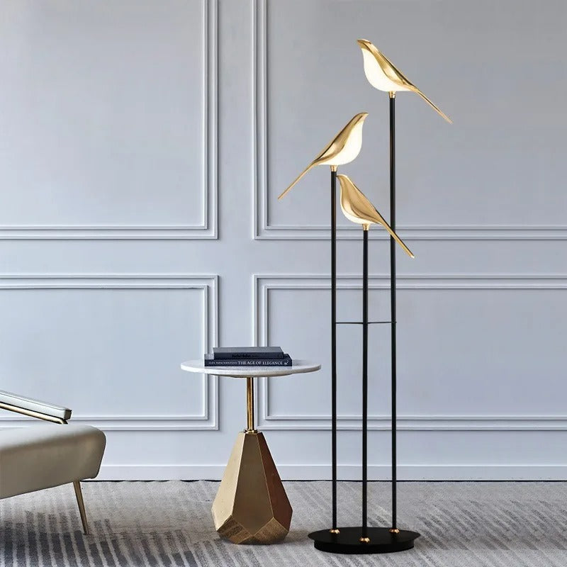 Postmodern Nordic Minimalist Magpie Table Lamp with Personalized Design and Creative Bedroom Bedside Bird Corner Floor Lamps