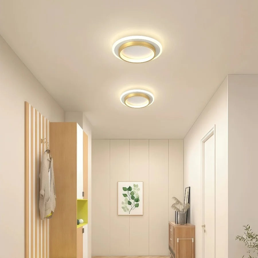 Modern Metal LED Aisle Light Nordic 220V Luxury Creative Ceiling Lamp Corridor Aisle Stair Decor Lighting Gold Ceiling Light