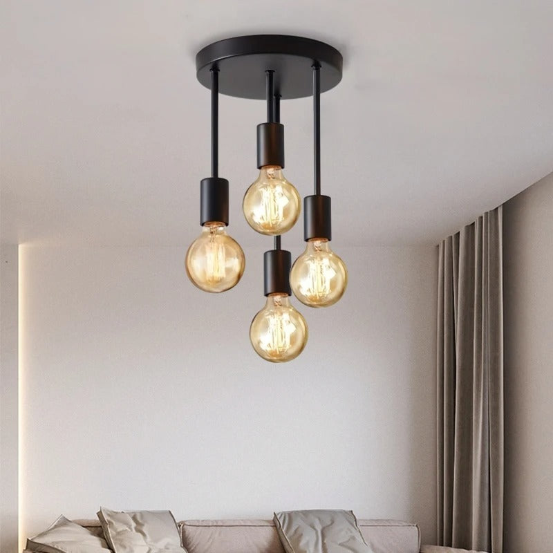 1Pc modern minimalist E27 bulb base ceiling light, bedroom, kitchen, hallway, balcony lighting fixture (without bulb)