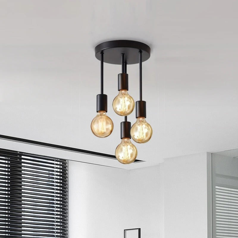 1Pc modern minimalist E27 bulb base ceiling light, bedroom, kitchen, hallway, balcony lighting fixture (without bulb)