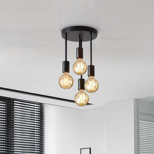 1Pc modern minimalist E27 bulb base ceiling light, bedroom, kitchen, hallway, balcony lighting fixture (without bulb)