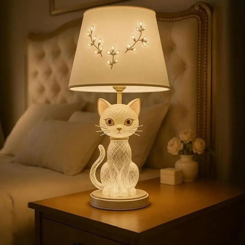 Cute Cat Face LED Table Lamp Portable Colorful Cat Table Lamp Small Animal Theme for Bedroom Nightstand Perfect Gift Wholesale