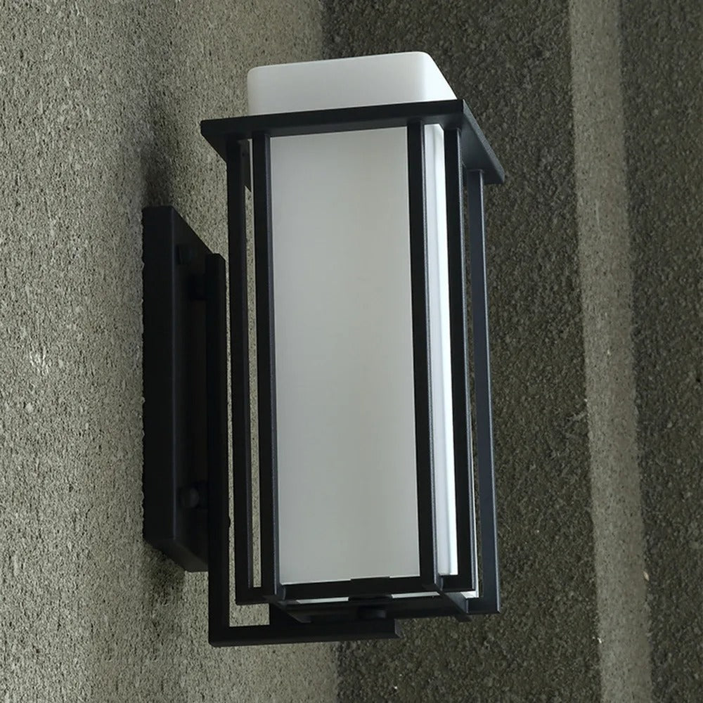 Elegant Simple American Iron Outdoor Wall Lamp Porch Lighting Wall Mounted Weatherproof & Rustproof Fit 6-18㎡ Area