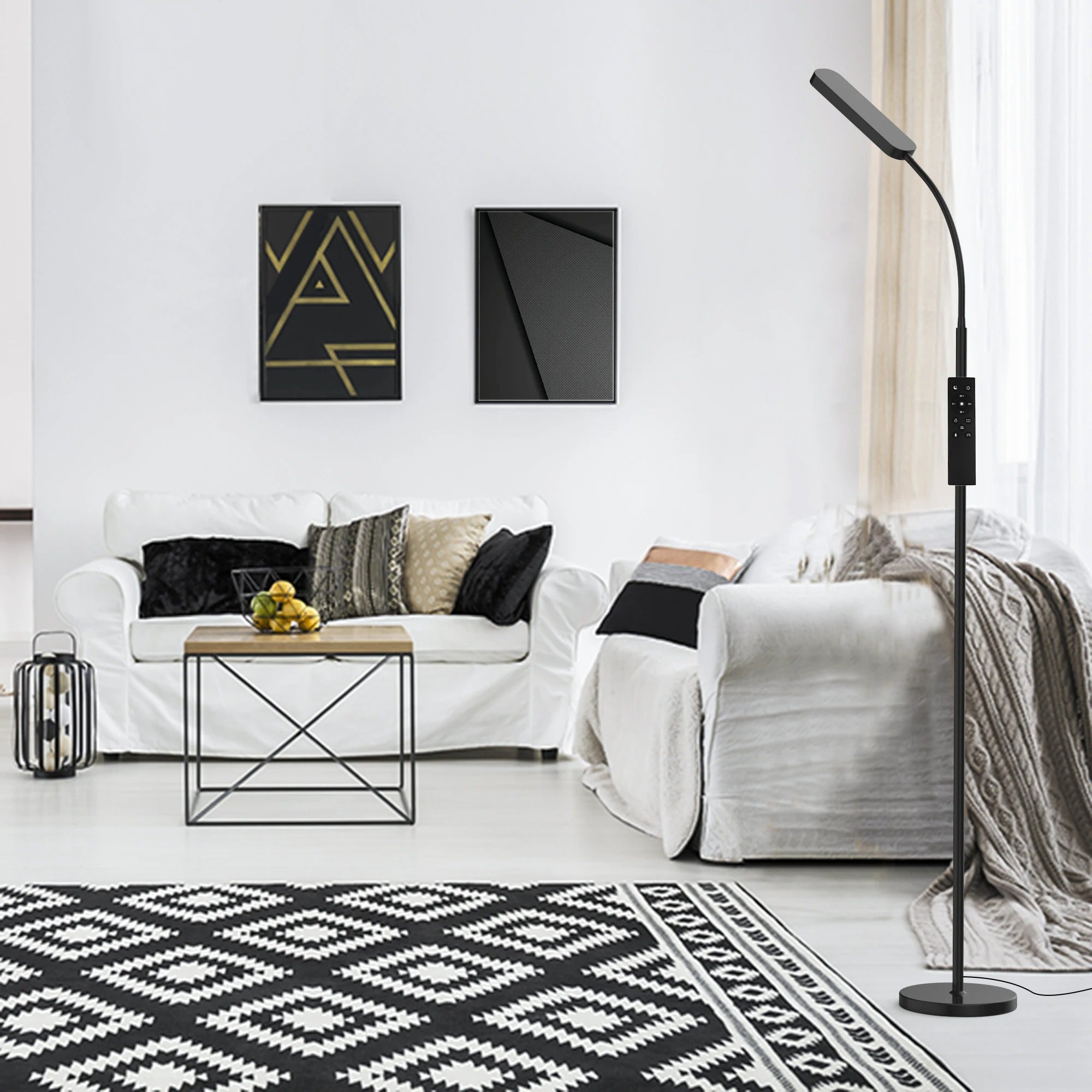 68.7" LED Standing Task/Reading Floor Lamp with Remote Control for Living Room and Bedroom